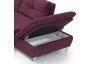 Sedacia súprava Madeira 3A, fialová lila látka, tvar pravé U