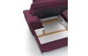Sedacia súprava Madeira 3A, fialová lila látka, tvar pravé U