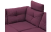 Sedacia súprava Madeira 3A, fialová lila látka, tvar pravé U