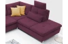 Sedacia súprava Madeira 3A, fialová lila látka, tvar pravé U