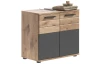 Kúpeľňová skrinka pod umývadlo Mason, dub/šedá