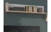 Nástenná polica Lyon 120 cm, dub artisan/biela lesk