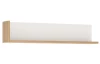 Nástenná polica Lyon 120 cm, dub artisan/biela lesk