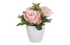 Umelá kvetina Ruža v kvetináči, ružová