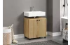 Kúpeľňová skrinka pod umývadlo Pure Bliss 60 cm, dub evoke