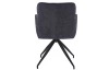 Jedálenská stolička Francis, tmavo šedá štruktúrovaná látka