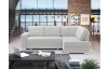 Rohová sedacia súprava Stilo, svetlo šedá látka, pravý roh