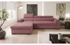 Rohová sedačka Sansa, staroružová látka, ľavý roh