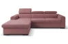 Rohová sedačka Sansa, staroružová látka, ľavý roh