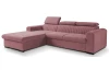 Rohová sedačka Sansa, staroružová látka, ľavý roh