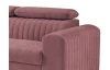 Rohová sedačka Sansa, staroružová látka, ľavý roh