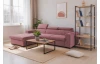 Rohová sedačka Sansa, staroružová látka, ľavý roh
