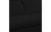 Rohová sedacia súprava Glow, čierna látka, pravý roh