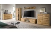 Komoda so zásuvkami Jana, 125 cm, dub wotan