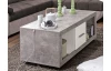 Konferenčný stolík Stone, betón/biely