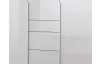 Šatníková skriňa so zásuvkami New York D, 135 cm, biela / biely lesk