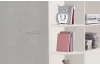 Rohová šatňa - Šatníková skriňa Joker, biela / sivý betón