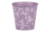 Obal na kvetináč fialový s bielymi ružami, 15,7 cm