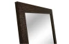 Nástenné zrkadlo Glamour 40x80 cm, hnedá štruktúra