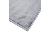 Kúpeľňová predložka Ocean, BIO bavlna, strieborná, 50x70 cm