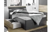 Posteľ Mars 140x200 cm, so zásuvkami a osvetlením