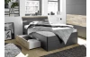 Posteľ Mars 140x200 cm, so zásuvkami a osvetlením