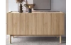 Vysoká komoda Boho, dub riviéra/biely mramor