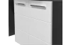 Kúpeľňová skrinka pod umývadlo Gloss, antracit/biely lesk