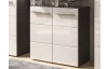 Kúpeľňová skrinka pod umývadlo Gloss, antracit/biely lesk
