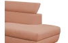 Rohová sedacia súprava Othello, lososová látka, pravý roh