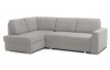 Rohová sedacia súprava Stilo, stredně šedá látka, ľavý roh