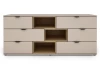 Komoda so zásuvkami Avola, 160 cm, béžová kašmír/dub cremona