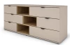 Komoda so zásuvkami Avola, 160 cm, béžová kašmír/dub cremona