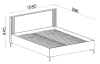 Posteľ s úložným priestorom Almo 160x200 cm, dub estana/antracit