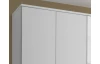Šatníková skriňa so zrkadlom Kevo, 225 cm, biela