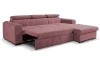 Rohová sedačka Sansa, staroružová látka, pravý roh
