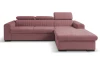 Rohová sedačka Sansa, staroružová látka, pravý roh