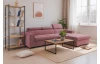 Rohová sedačka Sansa, staroružová látka, pravý roh