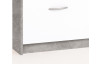 Botník Step, beton/biely