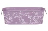 Obal na kvetináč fialový s bielymi ružami, 27,5 cm
