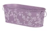 Obal na kvetináč fialový s bielymi ružami, 27,5 cm