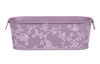 Obal na kvetináč fialový s bielymi ružami, 27,5 cm