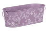 Obal na kvetináč fialový s bielymi ružami, 27,5 cm
