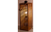 Stojacia lampa Wismar 80 cm, tvar lucerny, drevený vzhľad