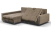 Rohová sedacia súprava Kevin, svetlo hnedá látka, ľavý roh