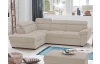 Rohová sedacia súprava Speedway, béžová látka, ľavý roh