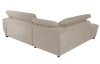 Rohová sedacia súprava Speedway, béžová látka, ľavý roh