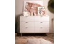 Komoda se 6 zásuvkami Göteborg, bílá/dub sonoma