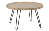 Okrúhly konferenčný stolík Bergheim, svetlý dub