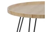 Okrúhly konferenčný stolík Bergheim, svetlý dub